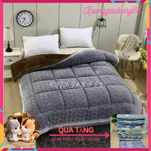Chăn lông cừu chữ vạn, dùng đại hàn siêu nhẹ mà ấm, hàng cao cấp cho mùa đông không lạnh
