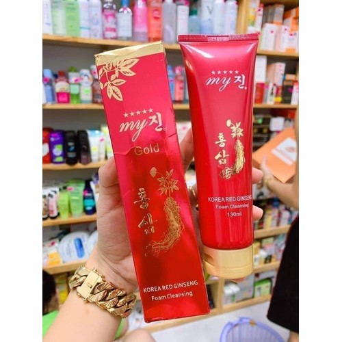 Sữa rửa mặt sâm đỏ my gold hàn quốc 130ml