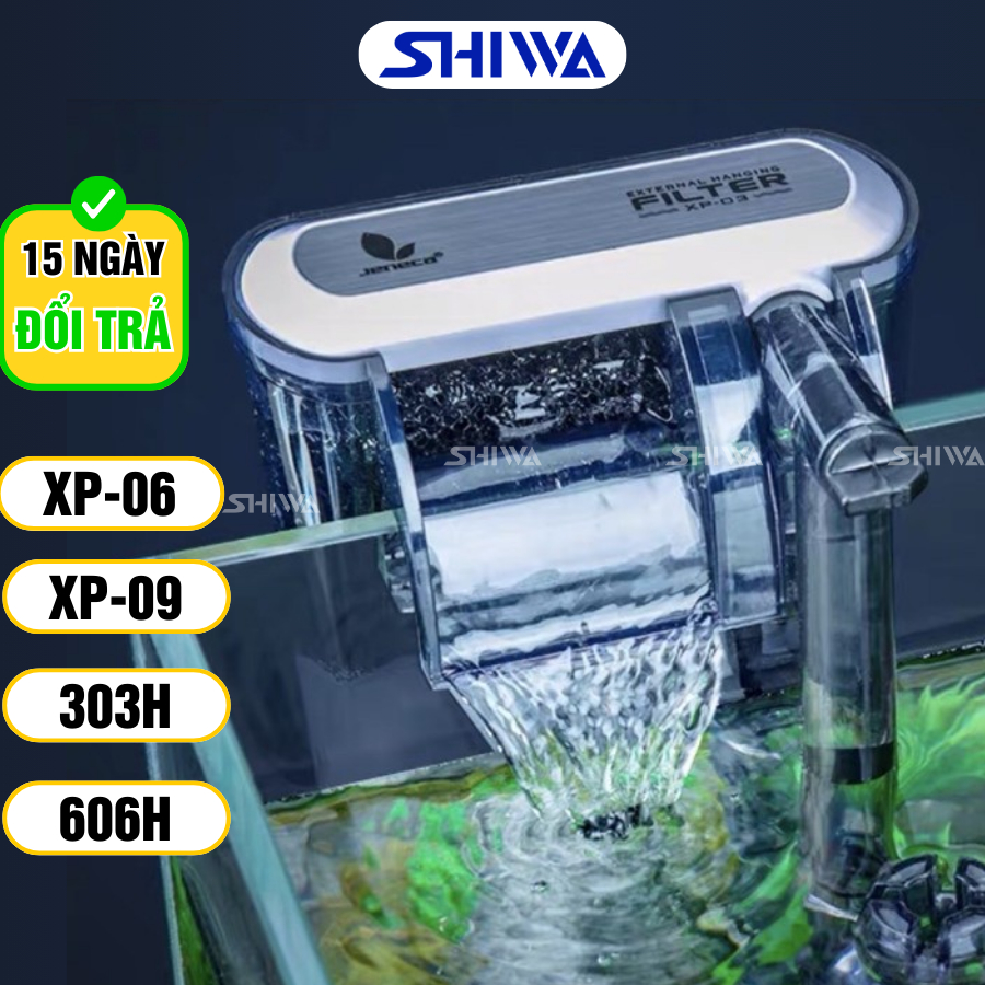 Lọc thác bể cá thuỷ sinh - lọc treo xp 06/03, sobo 618/628/638 máy lọc nước hồ cá đủ mẫu cho hồ mini nhỏ đến lớn shiwa