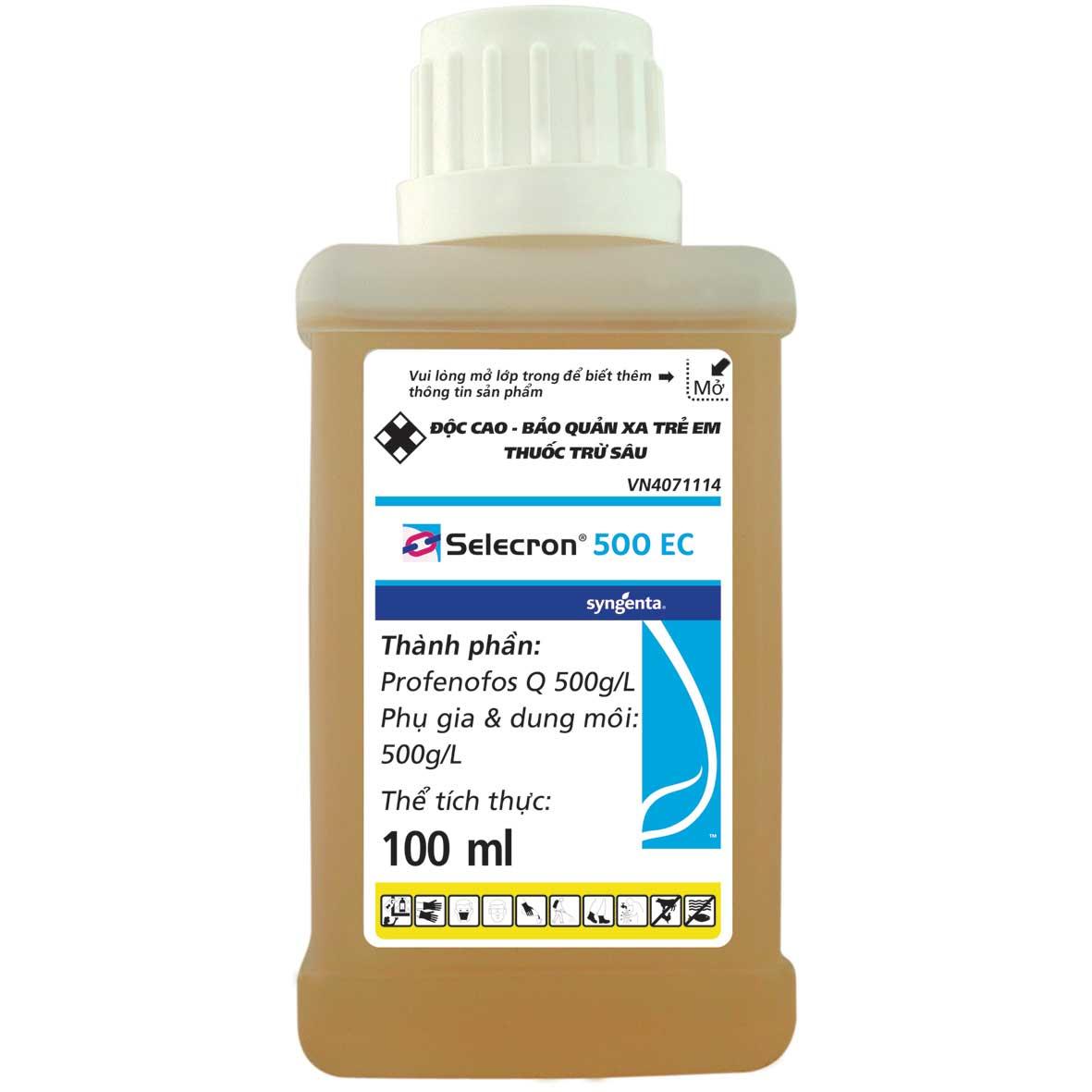 Trừ sâu selecron 500ec đặc trị bọ trĩ, kiến, rệp sáp, nhện đỏ,...cho cây kiểng và các loại cây trồng - chai 100ml từ syngenta