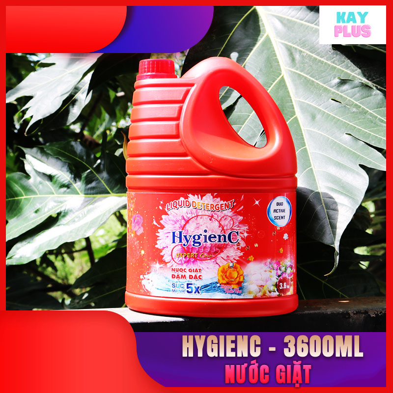 Can nước giặt xả vải đậm đặc HygienC công nghệ thái lan - Trọng lượng 3.6 ký