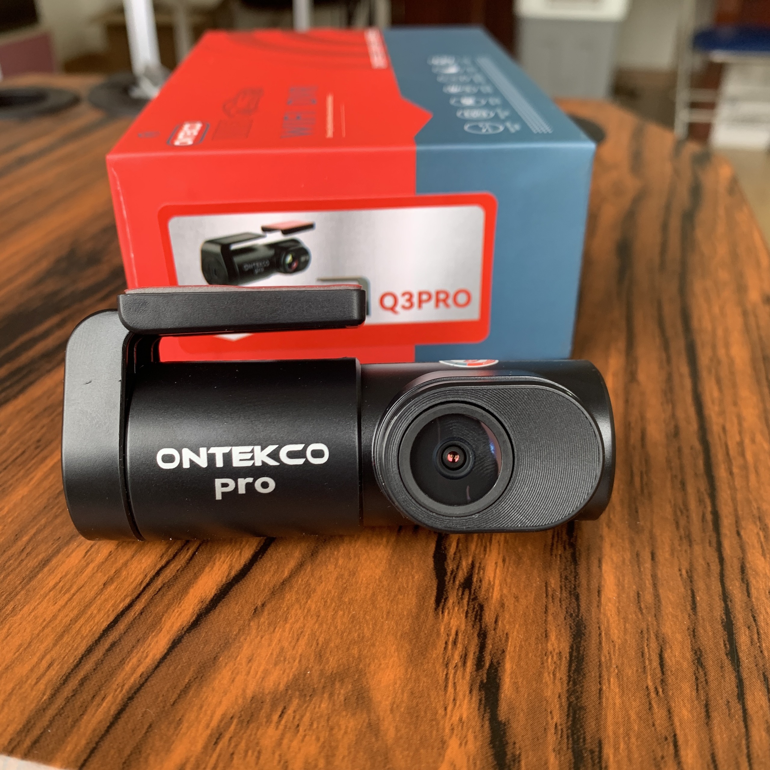 camera hành trình Q3 pro/ V9 pro ontekco, nhỏ gọn kết nối được với điện thoại, màn hình android trên xe ô tô, siêu nét