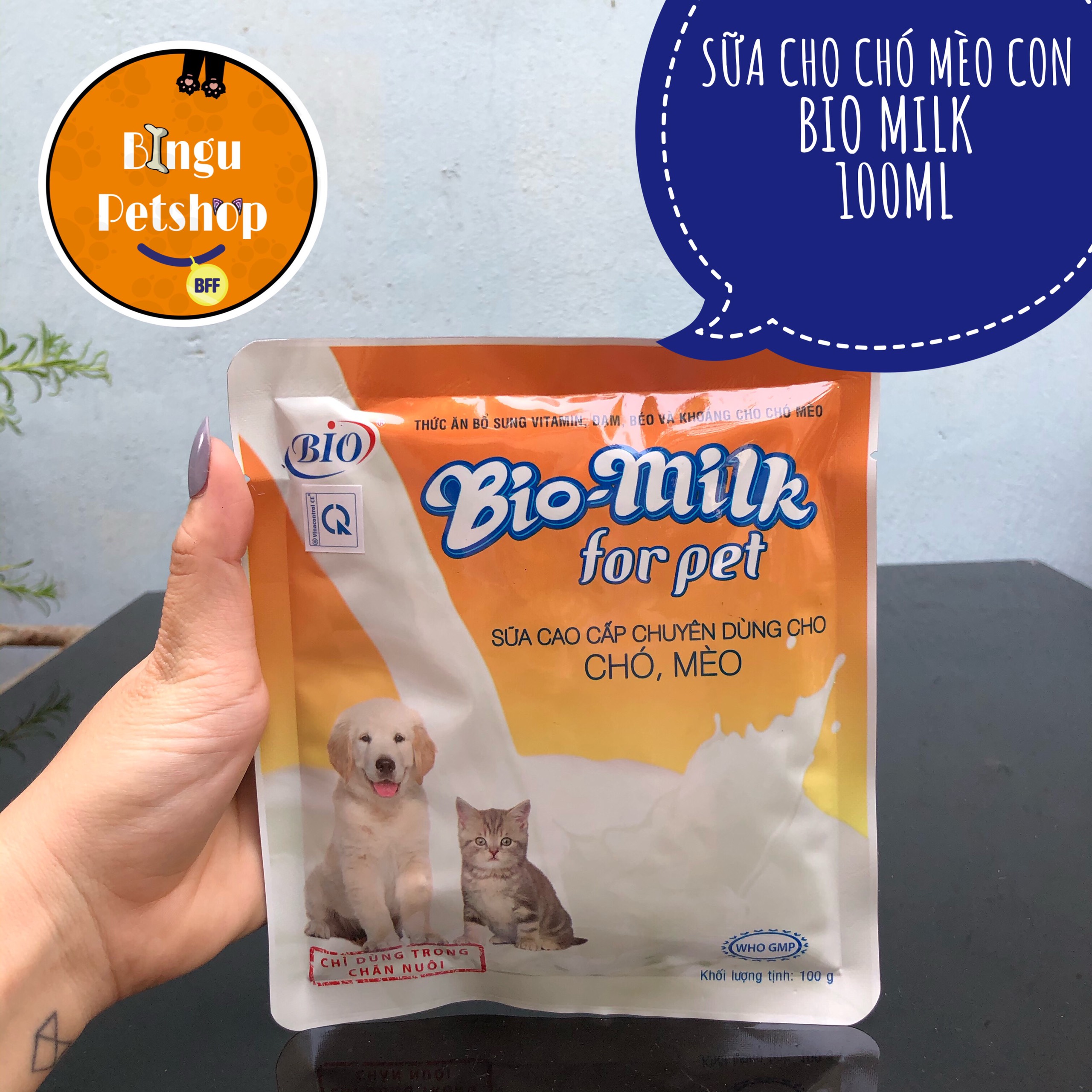 Sữa bio cho chó mèo nhỏ 100gr