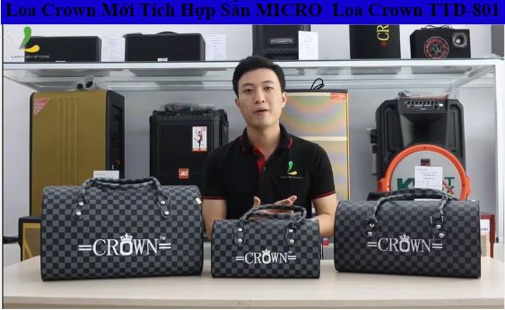 [HCM]Loa Crown TTD-801 kết nối Bluetooth 4.1 công suất 180WLoa Crown TTD-801 thiết kế sang trọng hiện đại kết nối Bluetooth cực nhanh bass dập mạnh mẽ tặng kèm micro có dây chính hãng giá rẻ. Bảo Hành 12T