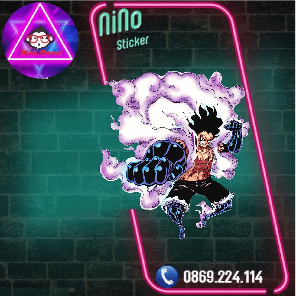 Hình ủi - hình ép nhiệt - decal - one piece - luffygear4