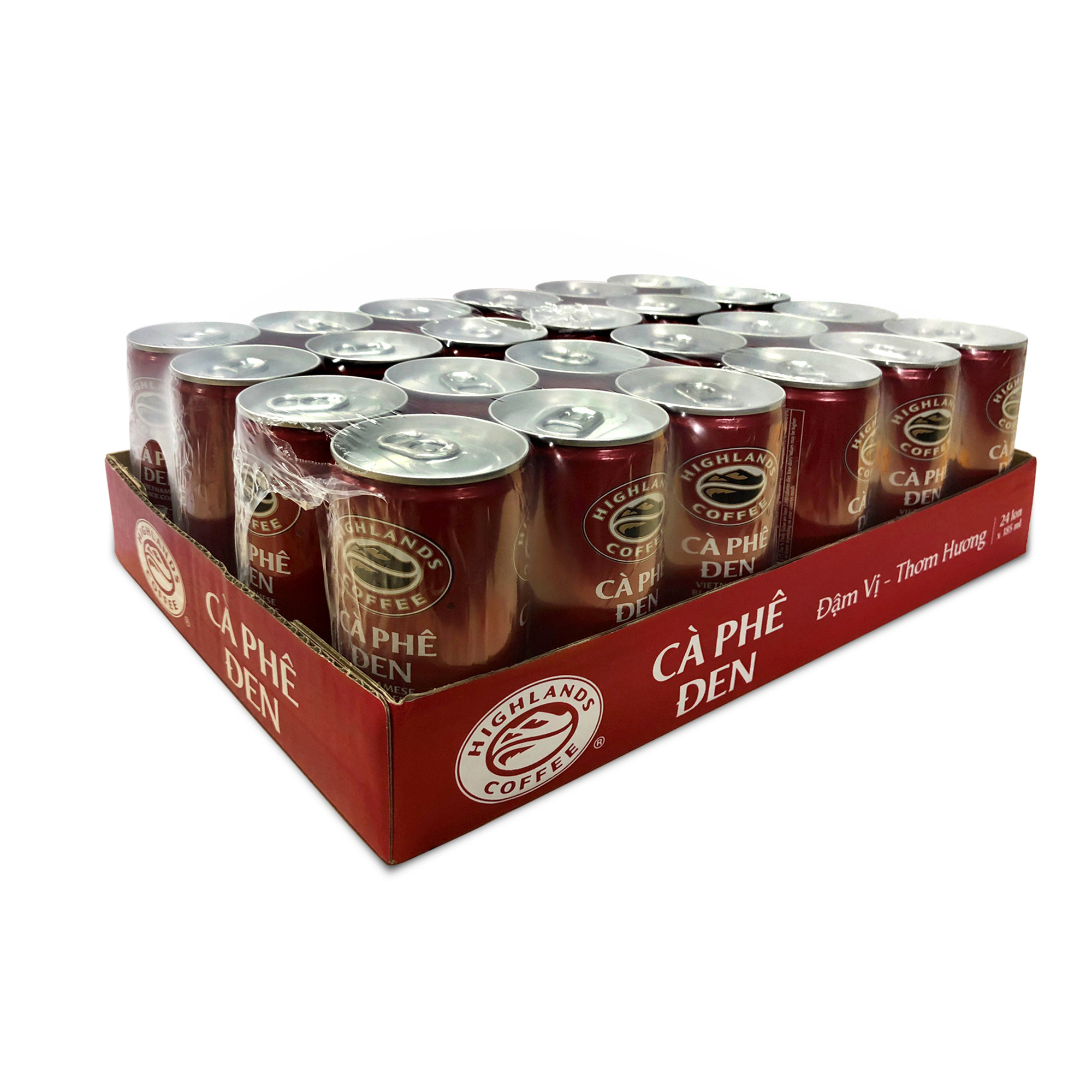 Cà phê đen Highlands dạng lon 185ml - chính hãng