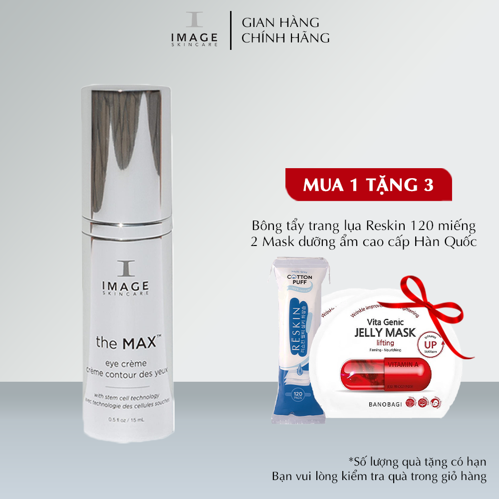 Kem giảm thâm, bọng, nếp nhăn vùng mắt Image Skincare The Max Stem Cell Eye Creme 15ml - Image Skincare Official Store