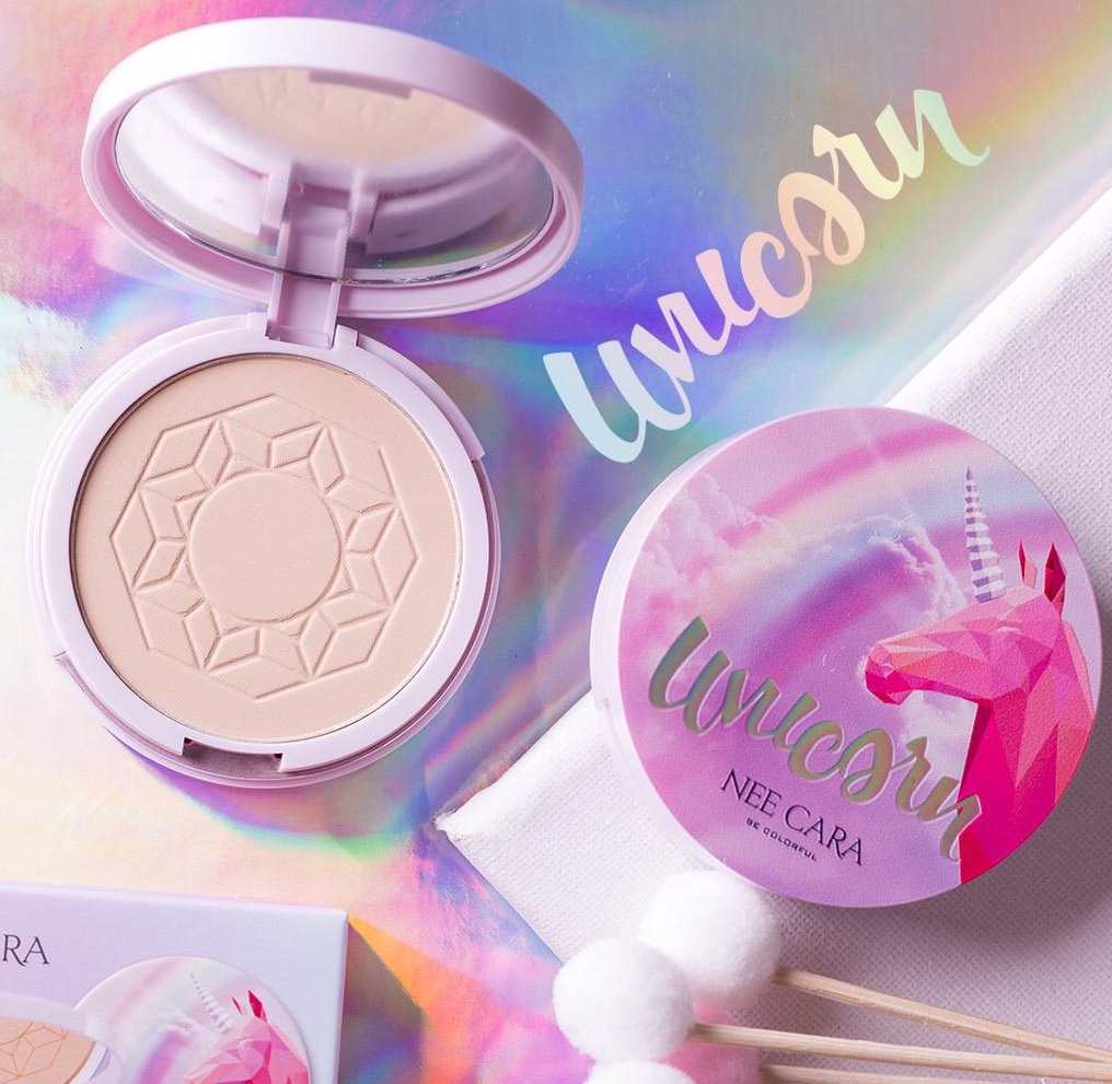 Phấn phủ nee cara kiềm dầu mỏng mịn nee cara unicorn pressed powder n663