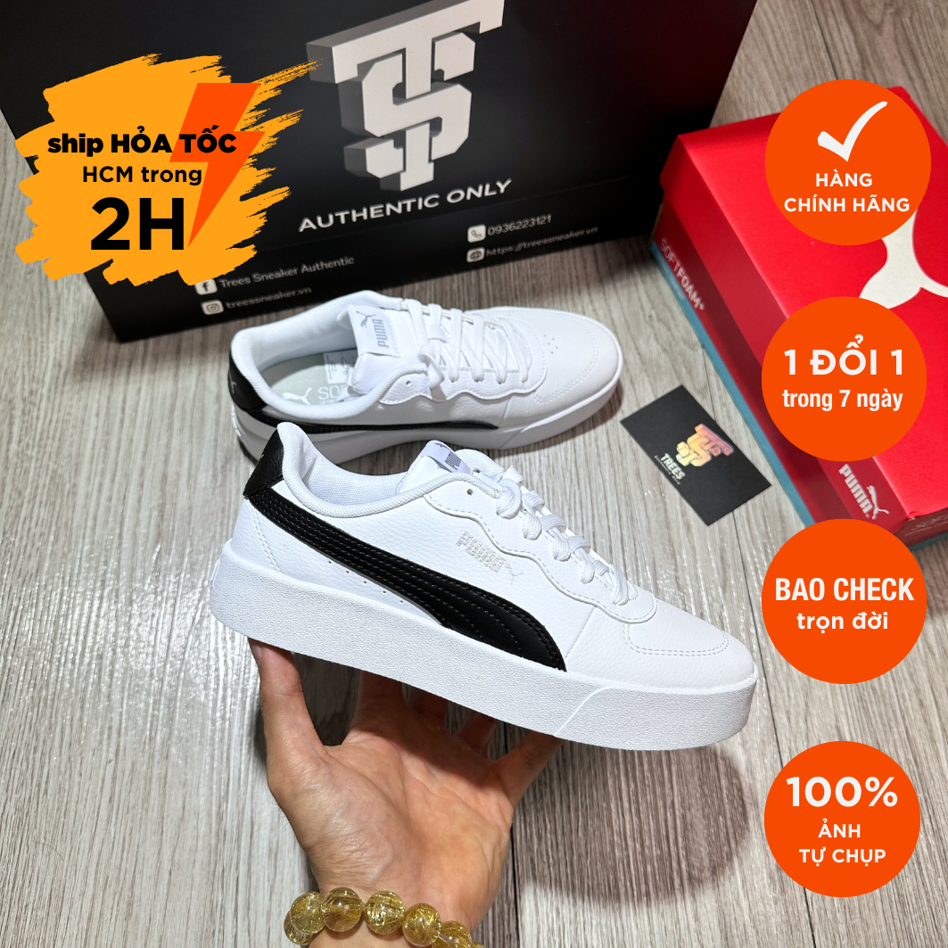Giày thể thao puma skype clean white 380147 04 full box tag auth