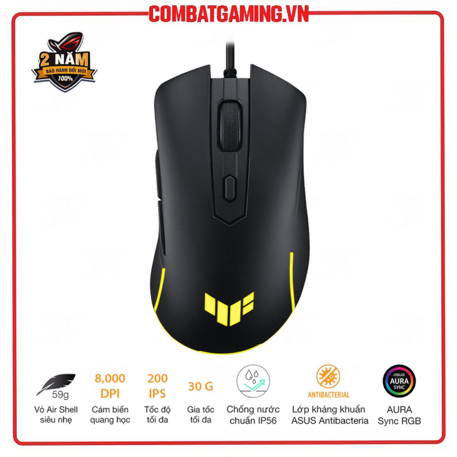 Chuột gaming asus tuf gaming m3 gen ii