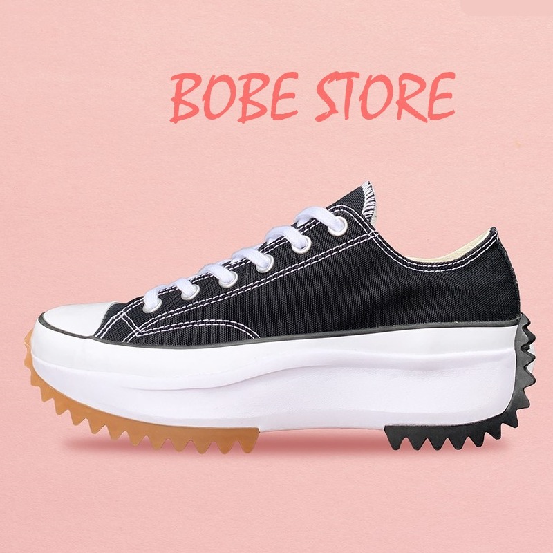Giày Converse Run Star Hike High JW Anderson Low Black