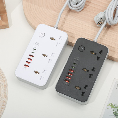 Ổ điện đa năng thông minh Safety Power Socket 4 cổng USB 2 type C và 6 cổng USB 2 type C