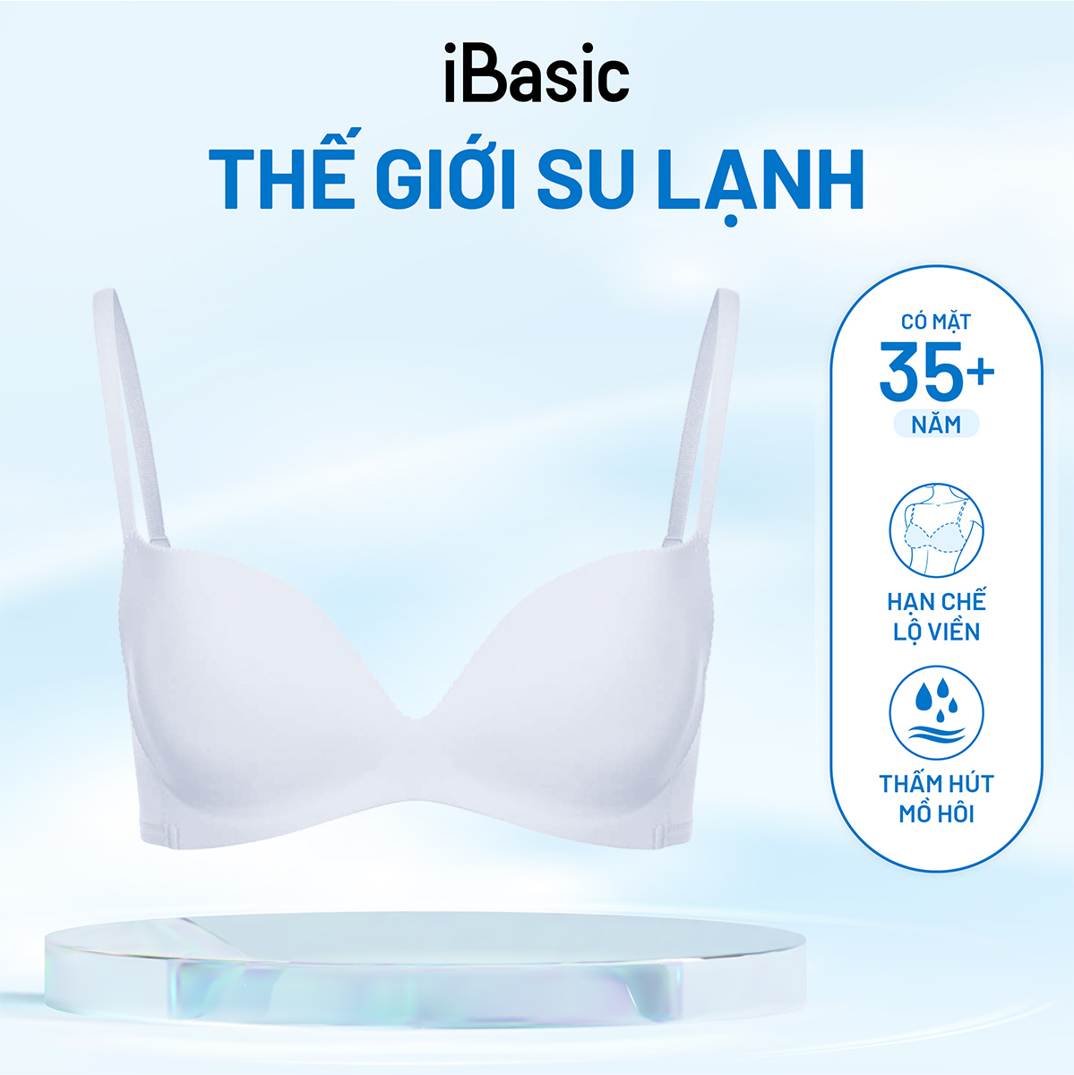  Áo ngực mút vừa iBasic không đường may BRAW033 