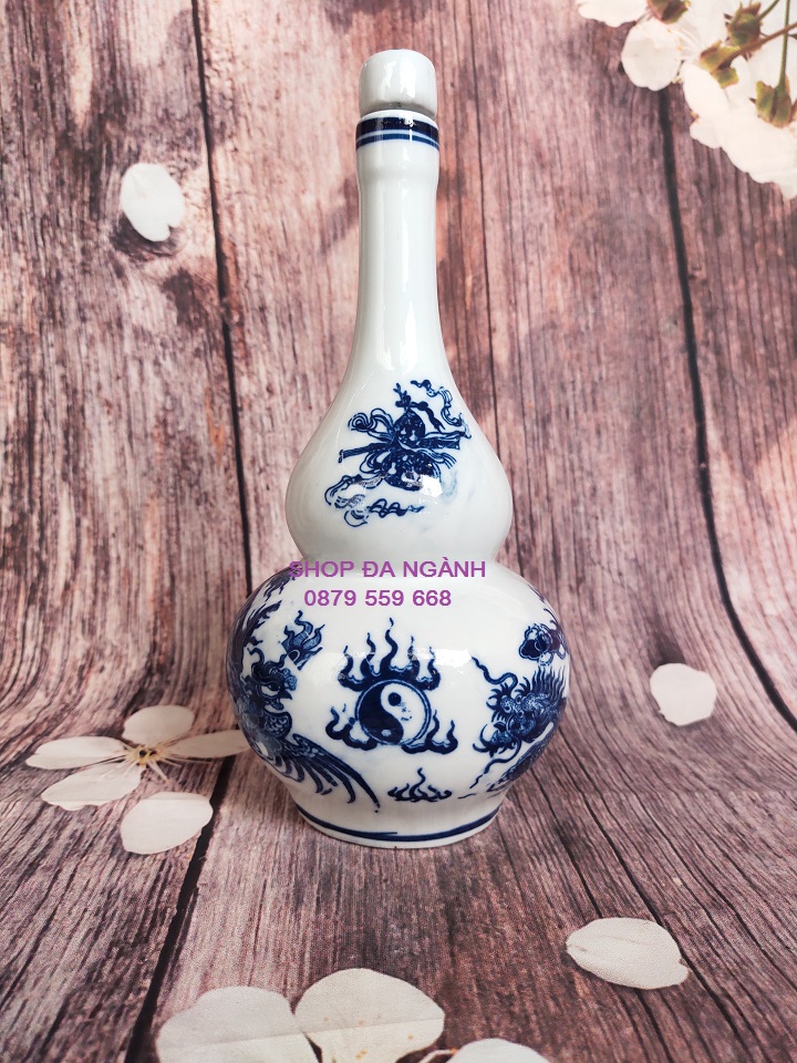 Nậm - bầu bằng sứ Bát Tràng dung tích 0,5 lít