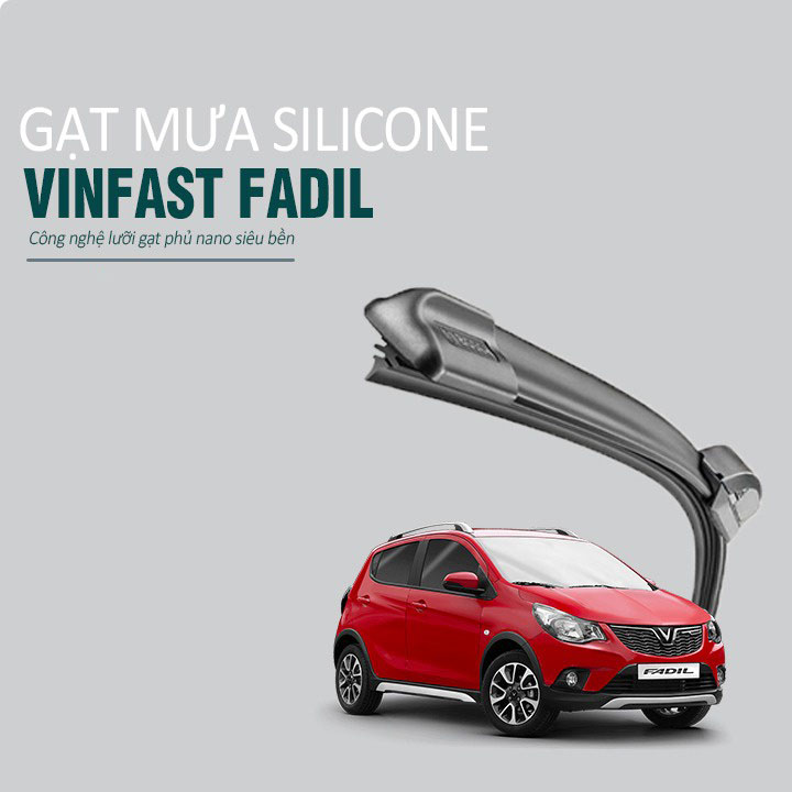 Chổi Gạt Mưa Xe Vinfast Fadil 2018 2019 2020 2021(24,14) - Bộ 2 Cái Gạt Mưa Silicon Chuẩn Hãng DOLY Gạt Nước Sạch, Êm Ko Gây Tiếng Ồn, Lắp Đặt Đơn Giản