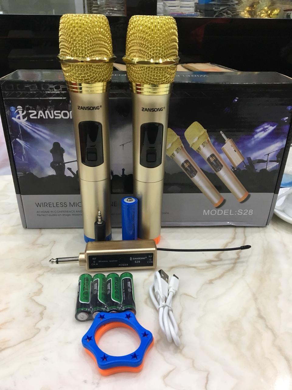 Micro Bộ 2 micro không dây đa năng Zansong S28