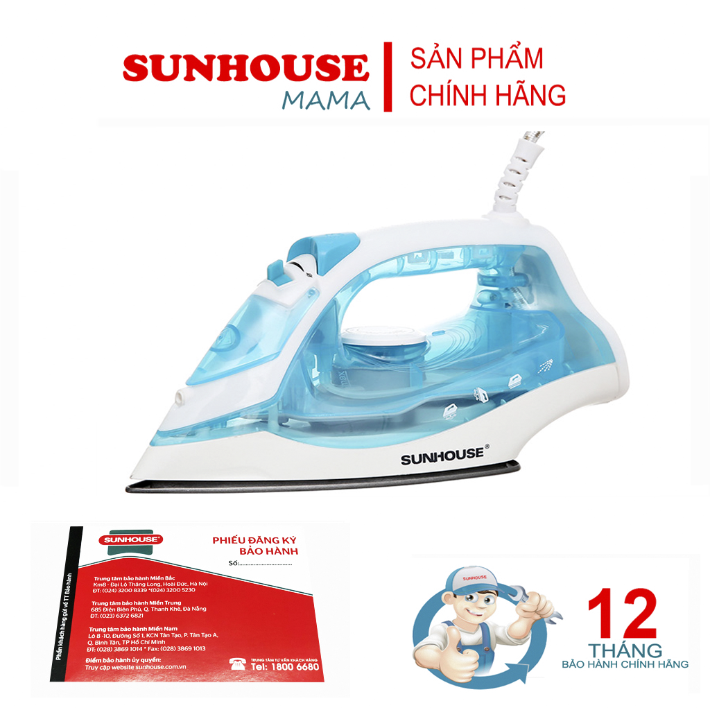 Bàn là hơi Sunhouse SHD2065 - Bảo hành 12 tháng