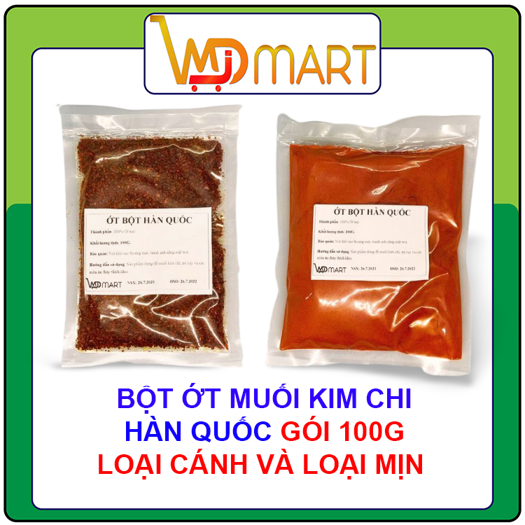 Bột ớt muối kim chi Hàn quốc gói chiết lẻ 100g