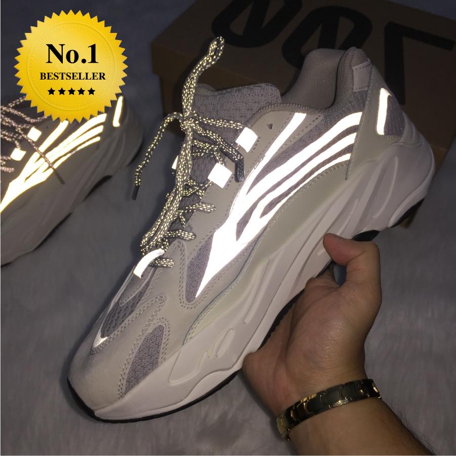 Giày thể thao sneaker yzy 700 static full phản quang - nam nữ