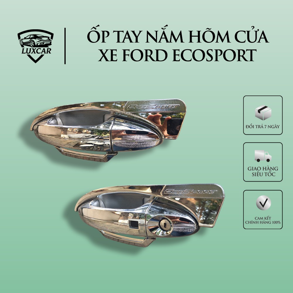 Ốp tay nắm hõm cửa ford ecosport đời 2014-2020 - nhựa abs mạ crom cao cấp