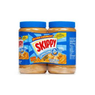 Bơ đậu phộng skippy super chunk peanut butter mỹ 1.36kg