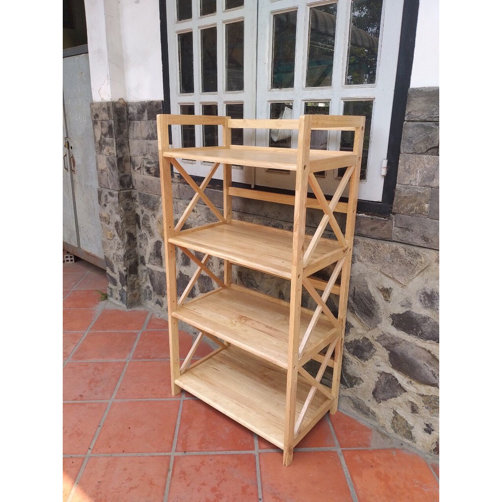 Kệ đựng lò vi sóng gỗ 4 tầng xuất khẩu