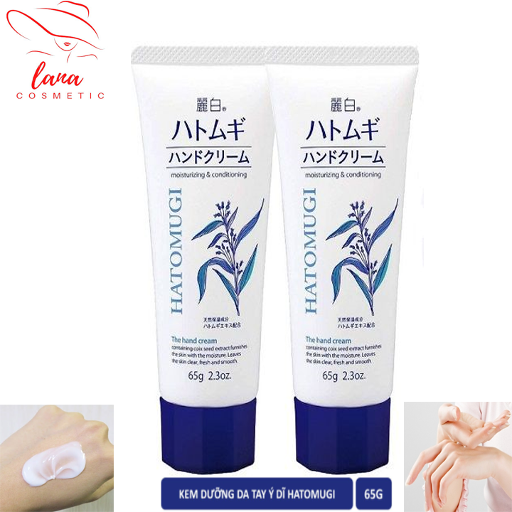 65g] Kem Dưỡng Da Tay Hatomugi Moisturizing & Conditioning The Hand Cream