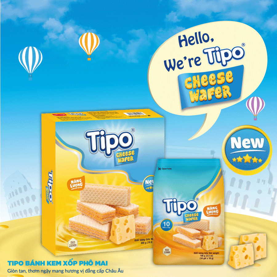 Bánh Tipo kem xốp phô mai 300g