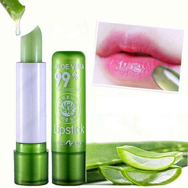 Son dưỡng nha đam Aloe Vera Lipstick giữ ẩm, chống khô môi, lên màu hồng nhẹ