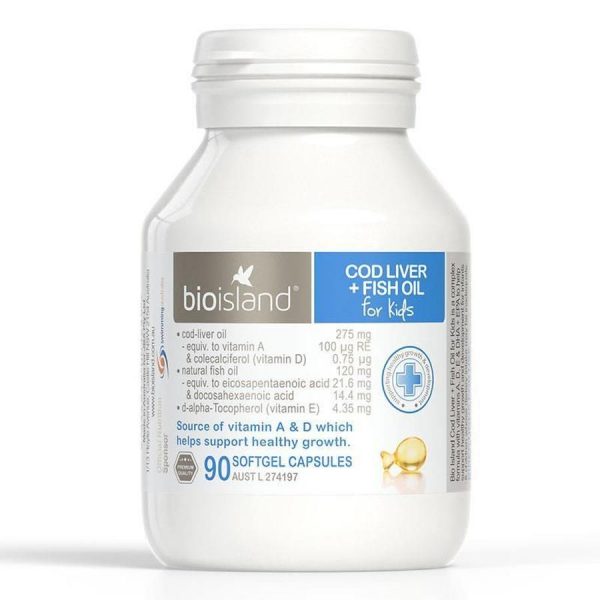 Gan cá tuyết & dầu cá bio island cod liver fish oil 90 viên