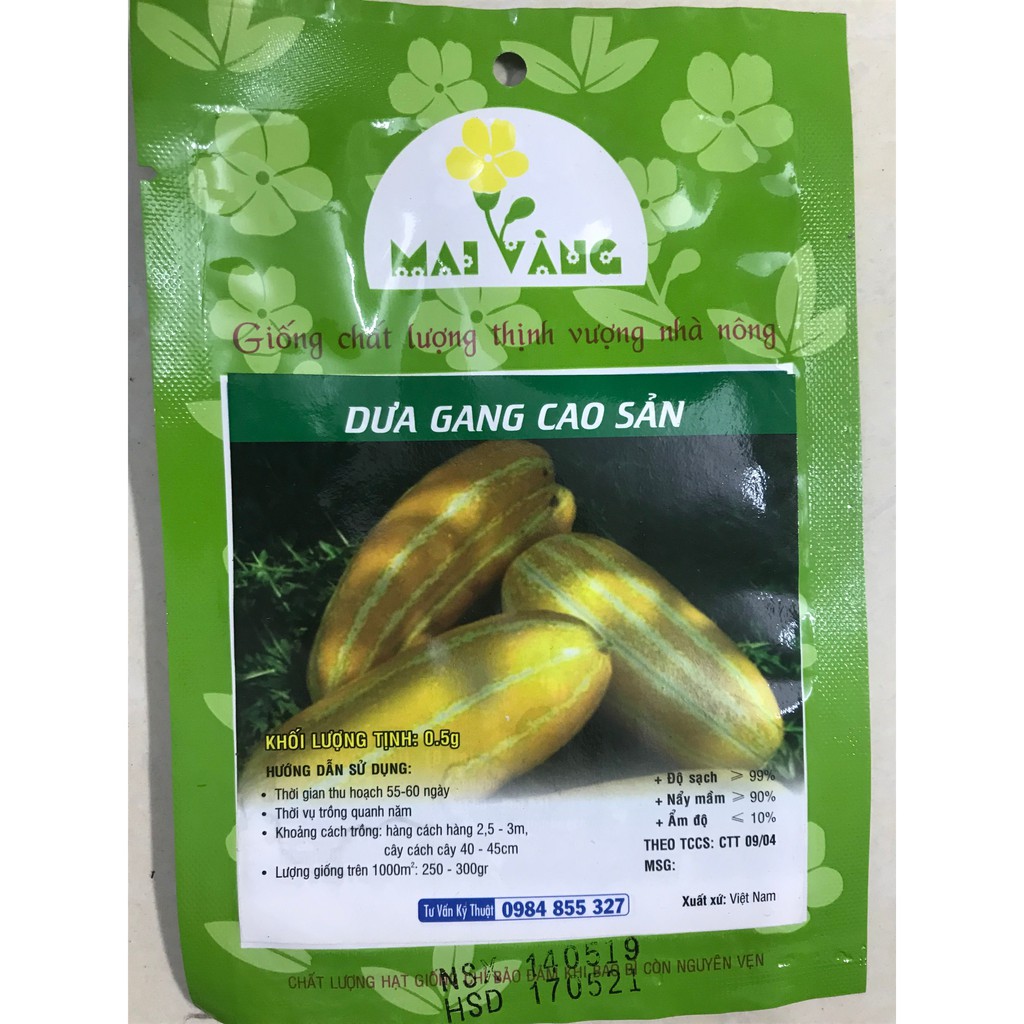 Hạt giống dưa gang cao sản 05g