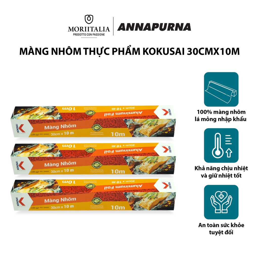 Màng nhôm thực phẩm kokusai chịu nhiệt chính hãng moriitalia mntp00004725