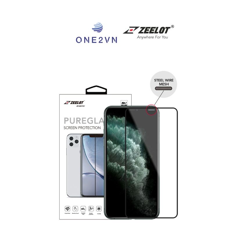 Kính cường lực zeelot solidsleek cho iphone 11/ 11 pro/11 pro max/ x/ xs/ xs max/ xr