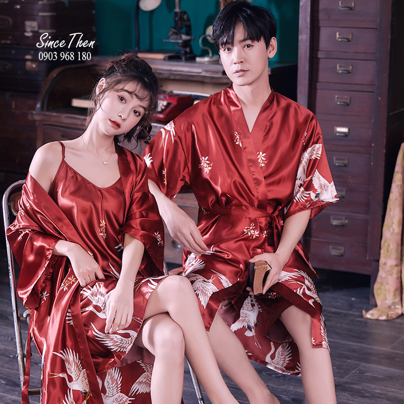 Đồ ngủ đôi nam nữ, đồ ngủ đôi nam nữ áo choàng cưới, đồ ngủ đôi vợ chồng, quà cưới ý nghĩa - Since Then