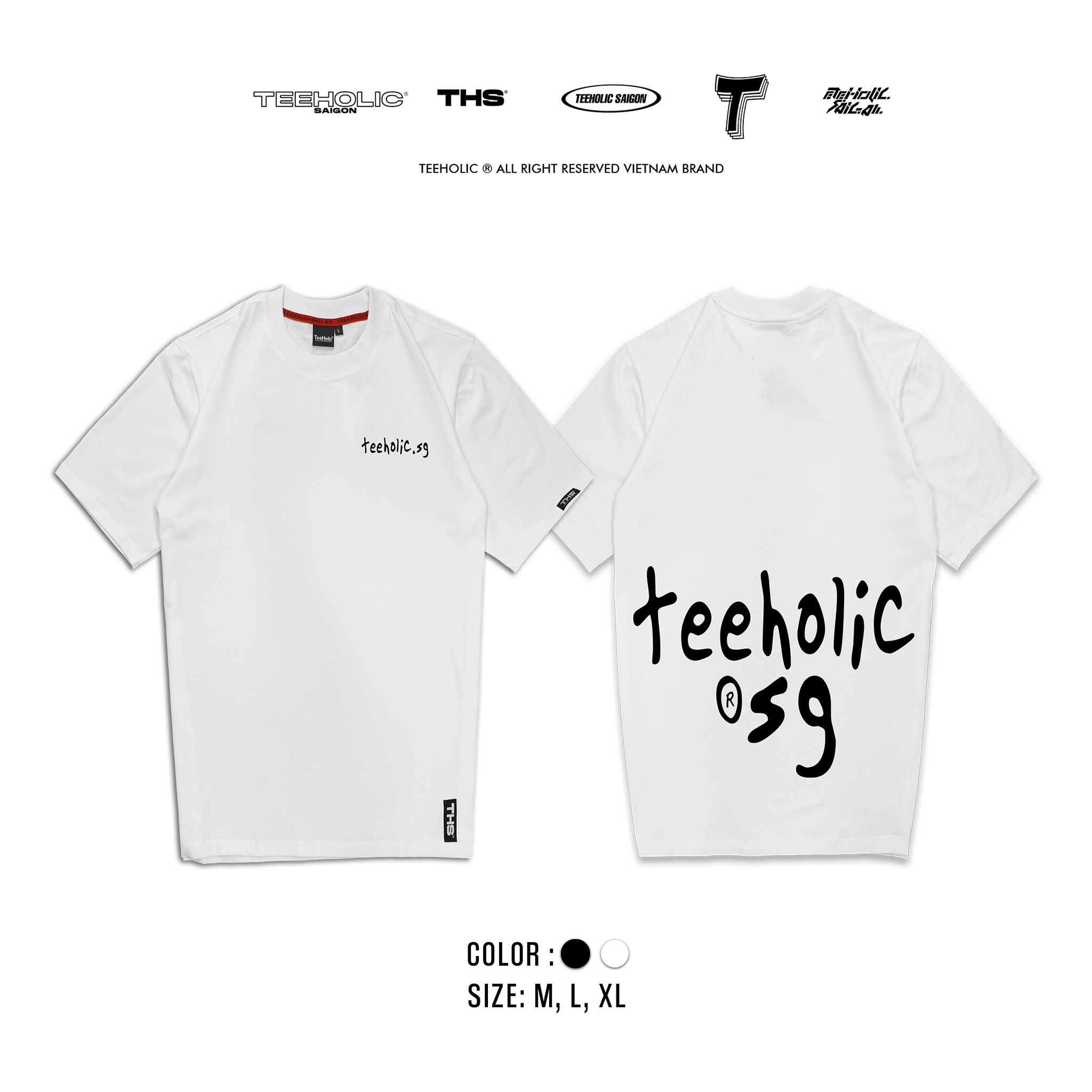 Áo thun unisex basic teehlic logo ths.sg