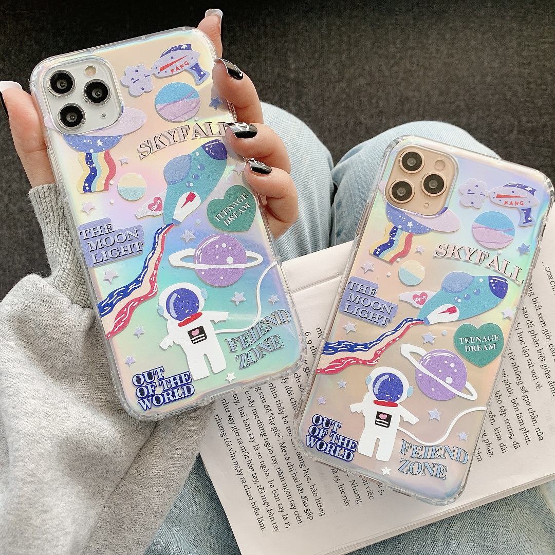 Ốp Lưng Silicon Chống Sốc SkyFall Moon ( Kèm Miếng Phản Quang )