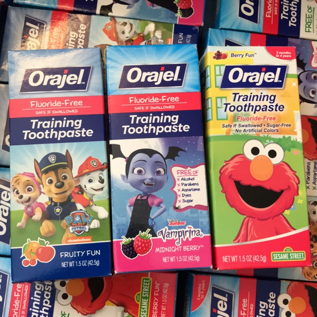 Kem Đánh Răng Cho Trẻ Em Orajel Training Toothpaste 42.5g Mỹ