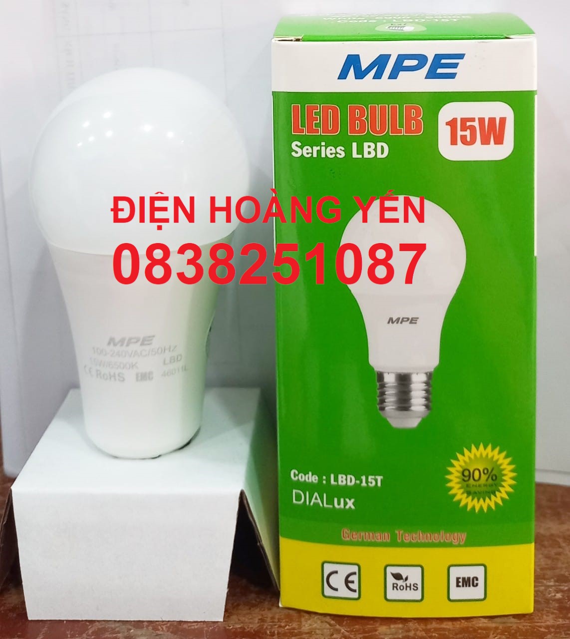 Đèn led bulb 15w mpe