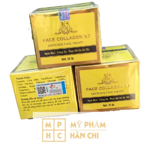 Kem face x3 collagen đông anh - kem face x3 mẫu mới 2021 20gr chính hãng - shop mỹ phẩm hân chi