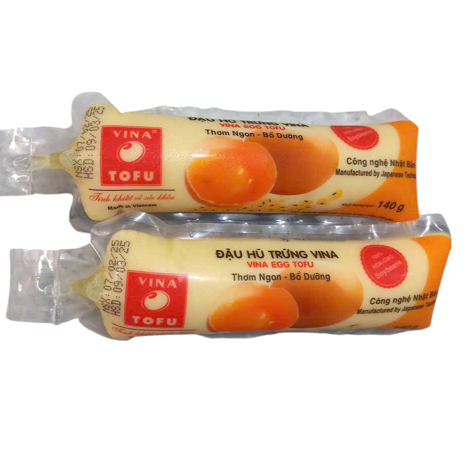 Đậu hũ trứng Vina cây 220g - Thực phẩm chay Thiện Tâm