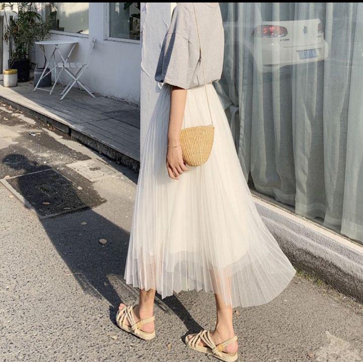 Chân váy ren công chúa Tulle 2 lớp xinh xắn, dễ thương 128-10B1