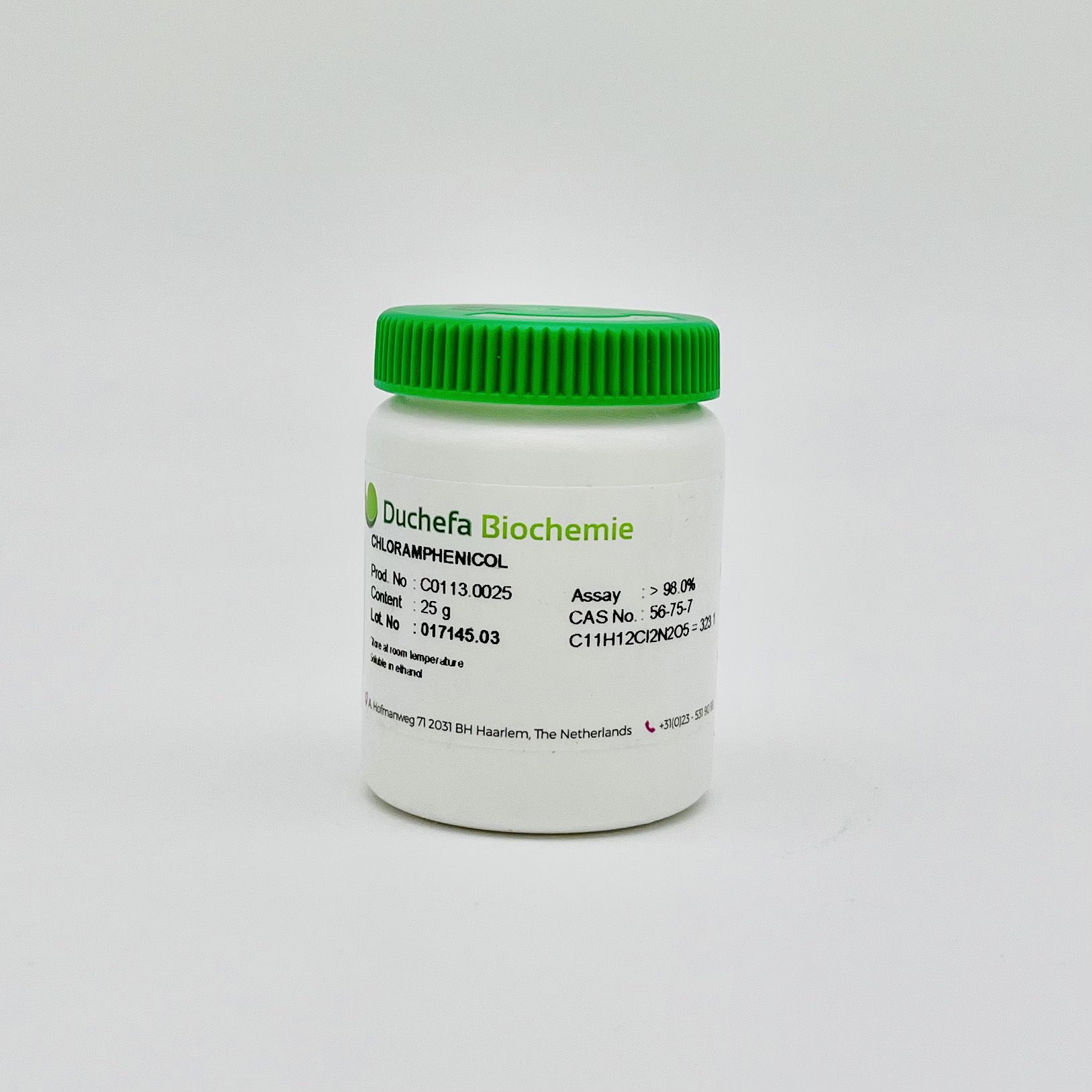 Hóa chất Chloramphenicol > 98%Duchefa, Cas 56-75-7