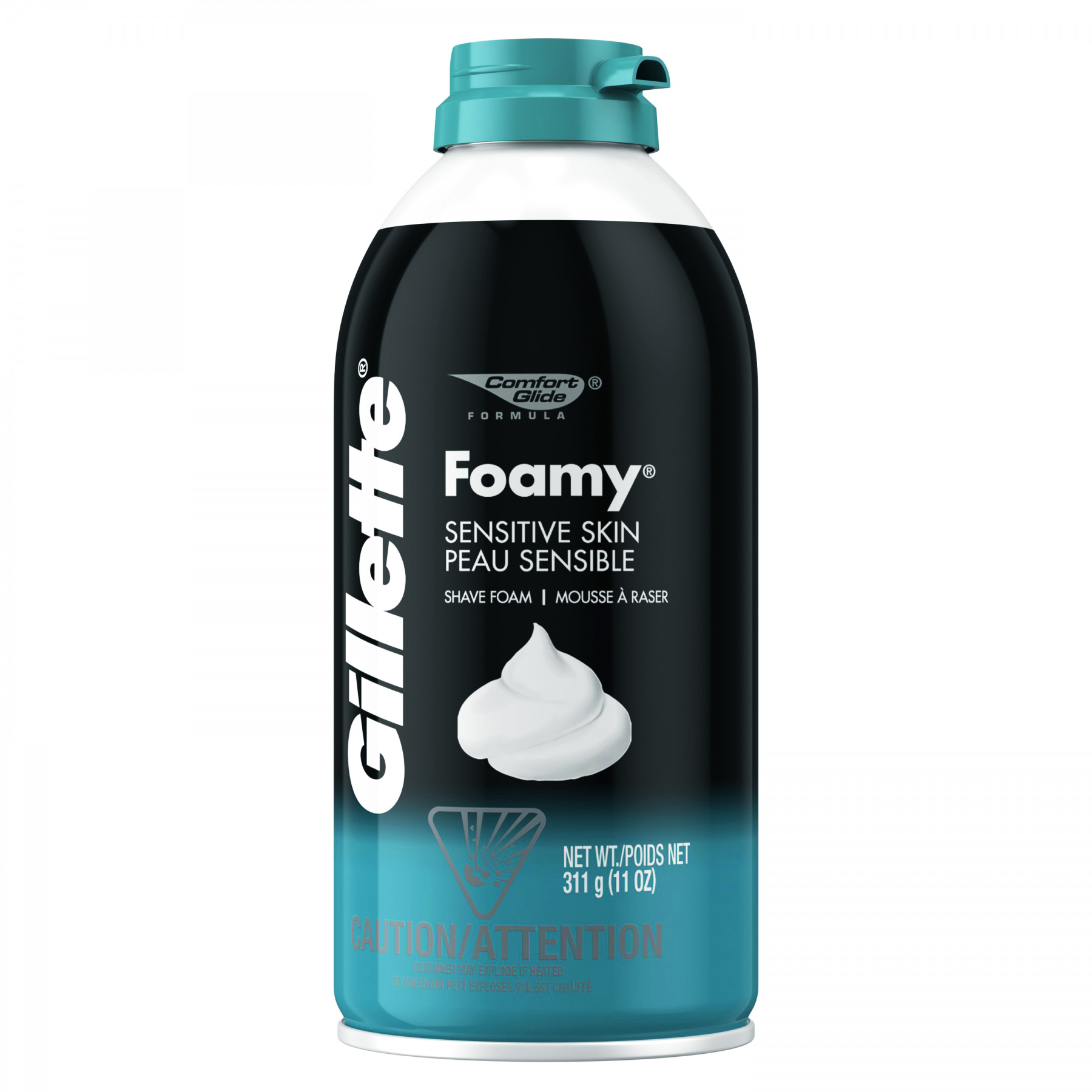 Kem cạo râu cho da nhạy cảm Gillette Lemon Lime hương mát 311g (nhập khẩu mỹ) - Xanh