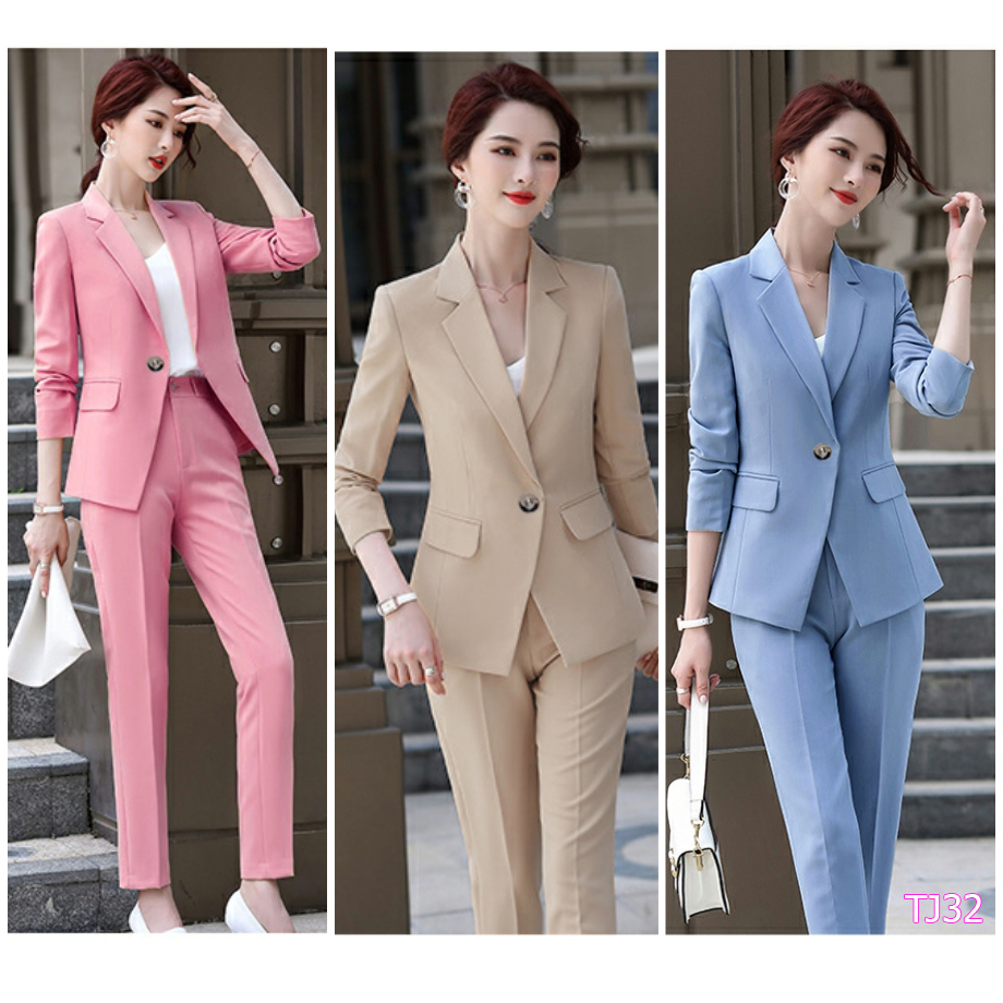 [HCM]Set nguyên bộ áo Vest quần dài TJ32