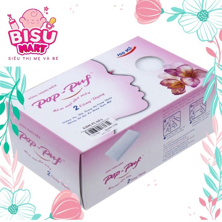Bông tẩy trang pop puf classic 100 miếng