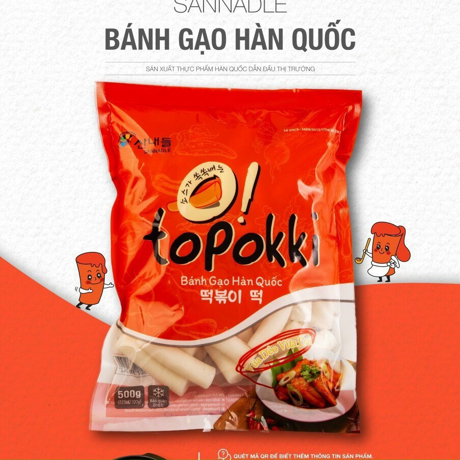 Bánh gạo Hàn Quốc dạng thỏi-500g