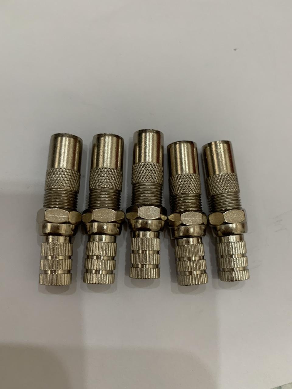 [HCM]jack rắc tivi F5 nénrắc F đực thẳng bóp dọc dùng cho dây ăng ten gắn vào tivi 5 cặp loại tốt và loại thường