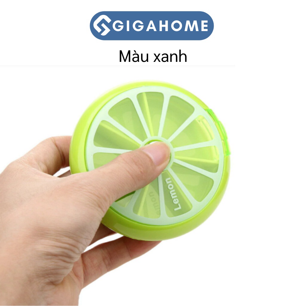 Hộp Đựng Thuốc Hình Tròn Chia 7 Ngày GIGAHOME Tiện Lợi, Dễ Dàng Mang Theo 4337