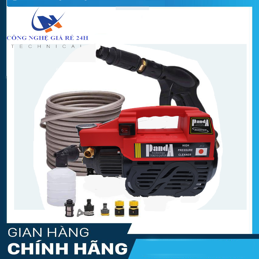 Máy rửa xe panda nhật bản 1880w mô tơ dây đồng 100% -tặng bình phun bọt tuyết dễ dàng sử dụng