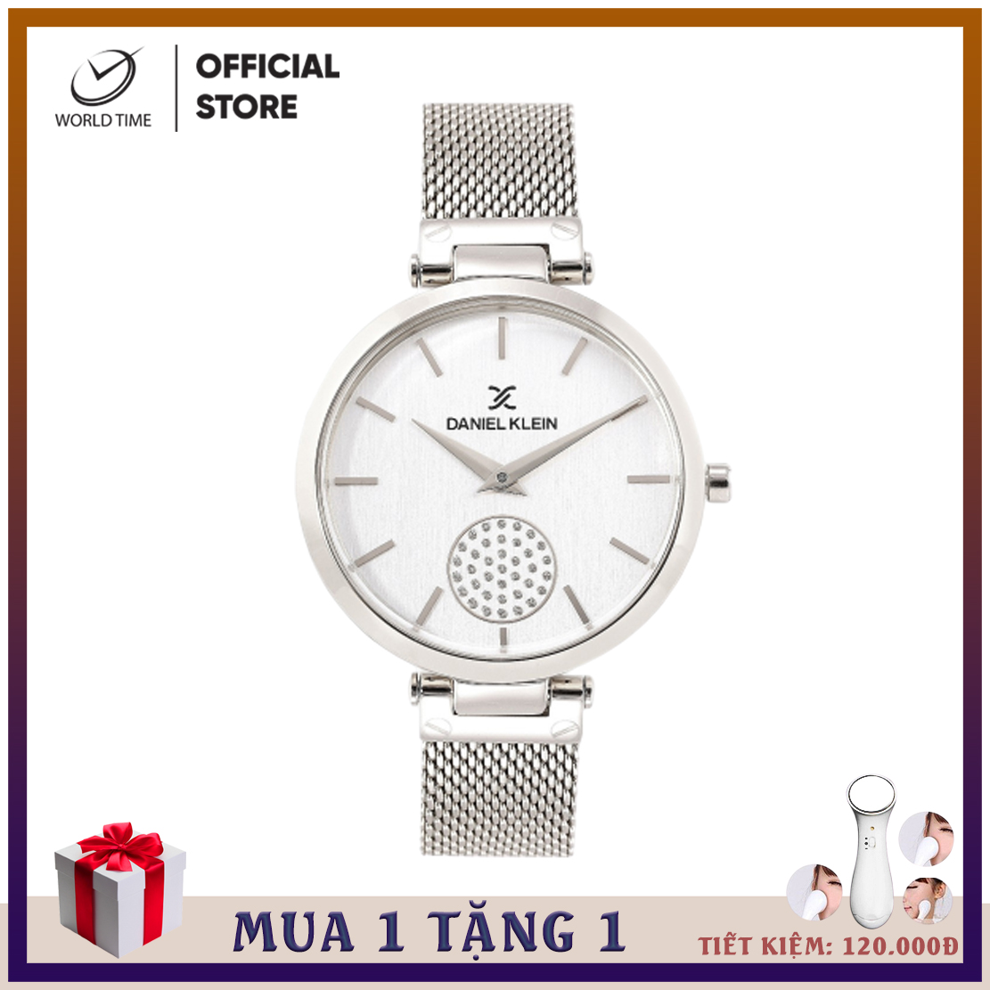 Đồng Hồ Nữ Dây Kim Loại, Daniel Klein DK.1.12309, Full Box và Thẻ Bảo Hành Quốc Tế 2 Năm, Kính Mirenal, Chống Nước, Phân Phối Chính Thức